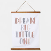 Dream Big Little Boho Kinder Room Decor Hangend Wandkleed (Voorkant)