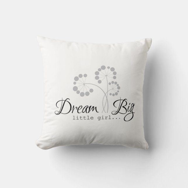 Dream Big Little Girl-offertes voor meisjes Kussen (Voorkant)