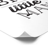 Dream Big Little Man Classic Boy Baby Nursery Art Poster (Hoek)