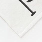 Dream Big Little Man Mustache BowTie Baby Blanket Fleece Deken (Hoek)