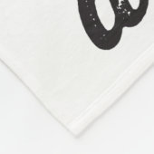 Dream Big Little Man Mustache BowTie Baby Blanket Fleece Deken (Hoek)