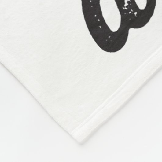 Dream Big Little Man Mustache BowTie Baby Blanket Fleece Deken (Hoek)