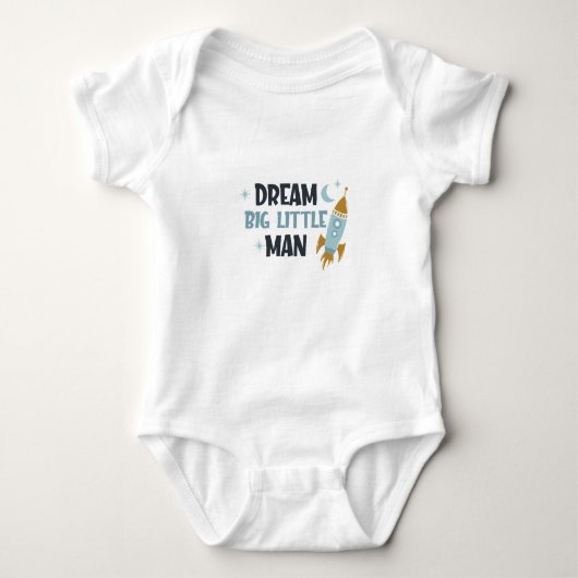 DREAM BIG LITTLE MAN ROCKET SCIENTIST BODYSUIT (Voorkant)