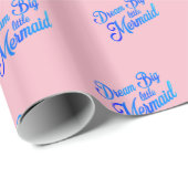 Dream Big Little Mermaid Cadeaupapier (Rol Hoek)