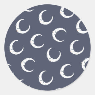 Dream big little onDream big lie baby shower party Ronde Sticker