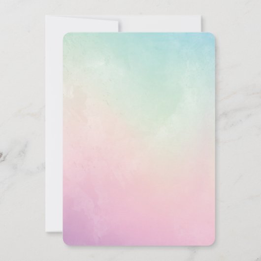 Dream Big Little One 1st Birthday Uitnodiging (Achterkant)