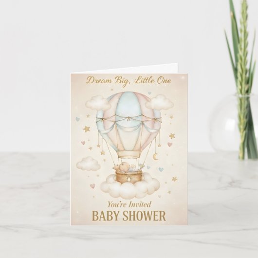 Dream Big, Little One – Baby Shower  (Voorkant)