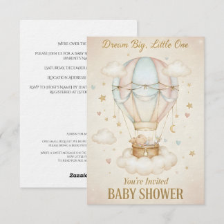 Dream Big, Little One – Baby Shower Kaart