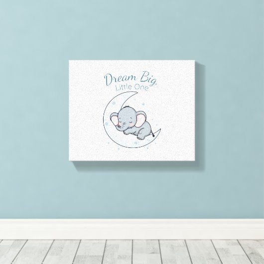 Dream Big, Little One Canvas Afdruk (Insitu (Houten vloer))