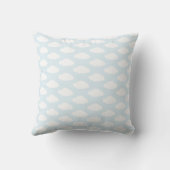 Dream Big Little One Clouds Blue Pillow Kussen (Achterkant)