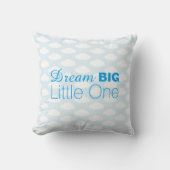 Dream Big Little One Clouds Blue Pillow Kussen (Voorkant)