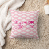 Dream Big Little One Clouds Pink Kussen (Deken)