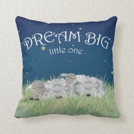 Dream Big Little One Cute Nursery Art Kussen