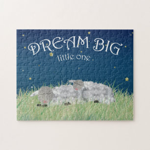 Dream Big Little One Cute Nursery Art Legpuzzel