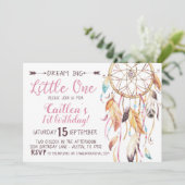 Dream Big Little One eerste verjaardag Dreamcatche Kaart (Staand voorkant)