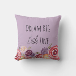 Dream Big Little One Flower Paars Sierkussen