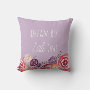 Dream Big Little One Flower Paars Sierkussen