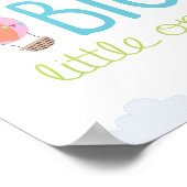 Dream Big Little One Hot Air Balloon Nursery Art Poster (Hoek)