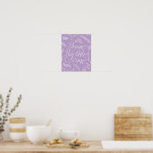 Dream Big Little One in Paars Poster (Keuken)