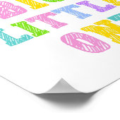 Dream Big Little One - Kleurrijke Kinder kinderkam Poster (Hoek)