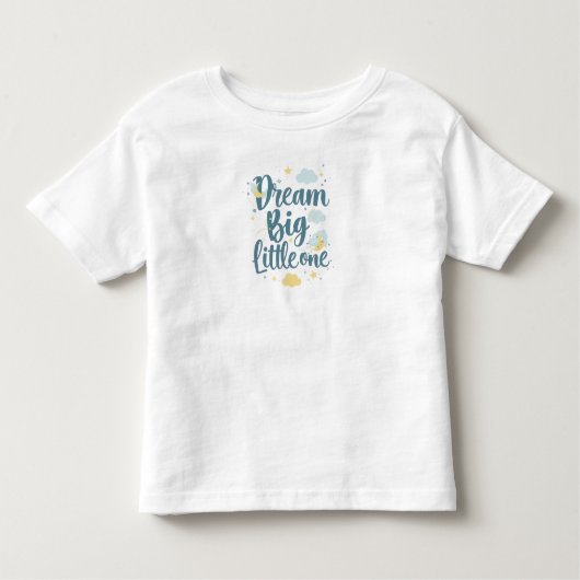 "Dream Big Little One" Nursery Quote Kinder Shirts (Voorkant)