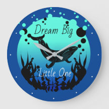 Dream Big Little One of Child's Name Whale Ocean 