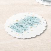 Dream Big Little One Pastel Stars Kartonnen Onderzetters (Gekanteld)