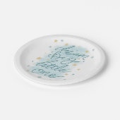 Dream Big Little One Pastel Stars Papieren Bordje (Gekanteld)