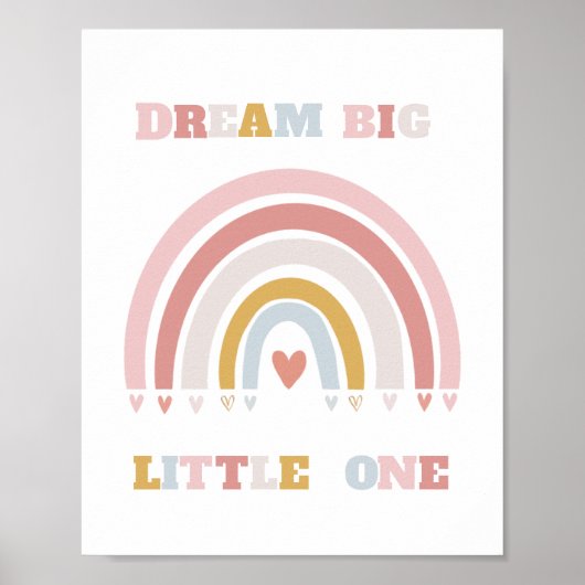 Dream Big Little One Poster Print (Voorkant)