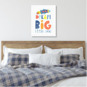Dream Big Little One Rocket Canvas Afdruk (Insitu (Slaapkamer))
