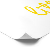 DREAM BIG LITTLE ONE-typografie heldere kleuren Poster (Hoek)