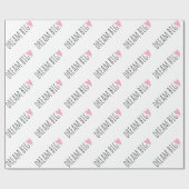 Dream Big met Heart Wrapping Paper Cadeaupapier (Vlak)