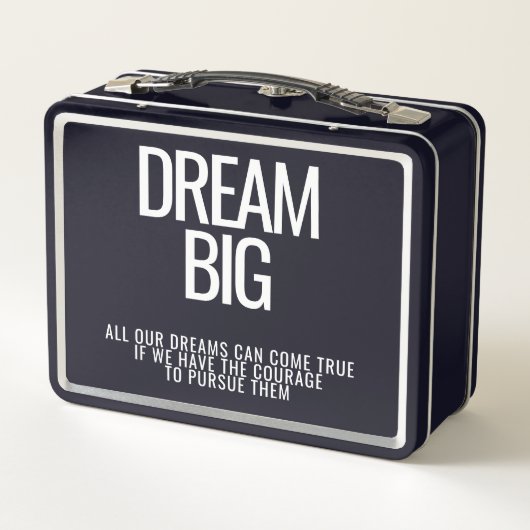 Dream Big Metal Lunchbox (Achterkant)