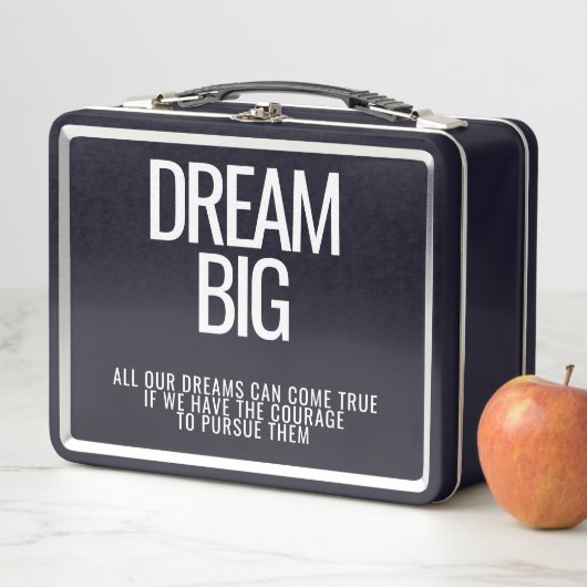 Dream Big Metal Lunchbox (In situ)