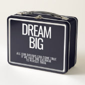 Dream Big Metal Lunchbox (Voorkant)