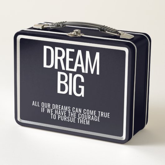 Dream Big Metal Lunchbox (Voorkant)