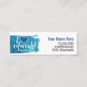 Dream Big Mini Card w/ I Heart Reference Back Mini Visitekaartje (Achterkant)