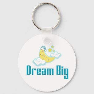 Dream Big - Minimale esthetische maan- en sterreno Sleutelhanger