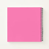 Dream Big! Modern Bold Red - Hot Pink Typografie Notitieboek (Achterkant)