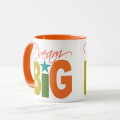 Dream BIG-mok - kies stijl en kleur Mok (Voorkant links)