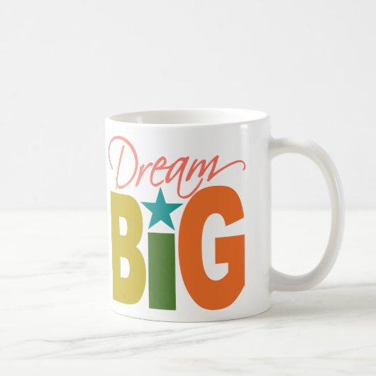 Dream BIG-mok - kies stijl en kleur Mok (Rechts)