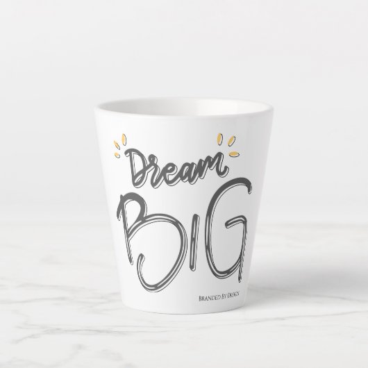 "Dream Big"-Mok Latte Mok (Voorkant)
