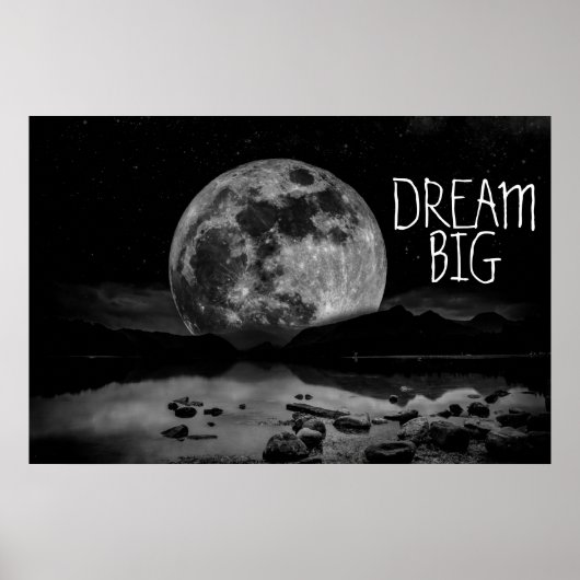 Dream Big Moon Poster (Voorkant)