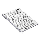 Dream Big Motivatie Typography Notebook Notitieboek (Rechterzijde)