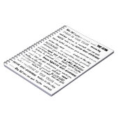 Dream Big Motivatie Typography Notebook Notitieboek (Linkerzijde)