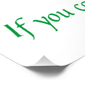 Dream Big Motivatie Words Perfect Poster (Hoek)