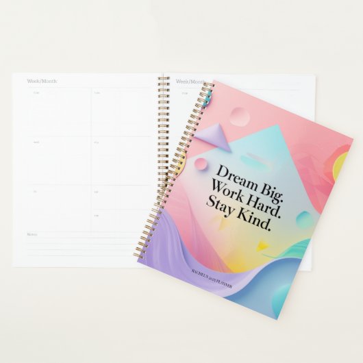 Dream Big Motivational Notebook – Inspirational Qu Planner (Display)
