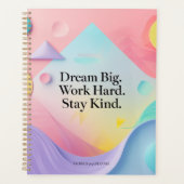 Dream Big Motivational Notebook – Inspirational Qu Planner (Voorkant)