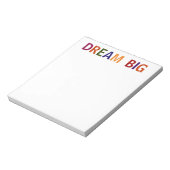 Dream Big Multicolored Notitieblok (Linkerzijde)