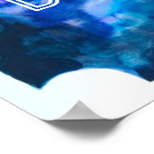 Dream Big - Night Sky, ruimtevaartkunst Waterverf Poster (Hoek)